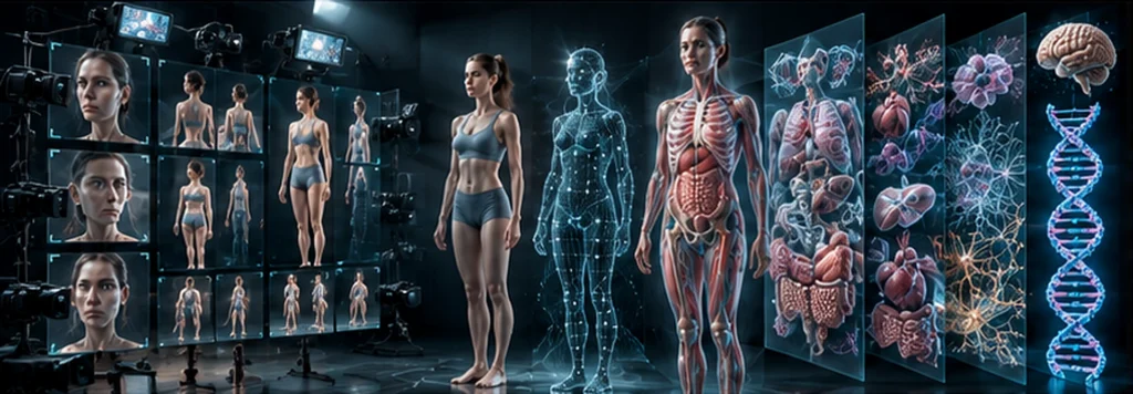 Video-based measurement of human body geometry, movement and visible phenotype